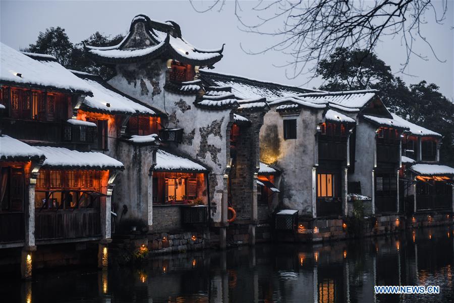 CHINA-ZHEJIANG-WUZHEN-SNOW (CN)