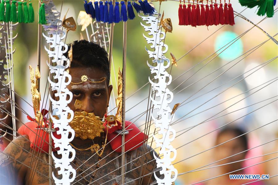 SINGAPORE-HINDU DEVOTEE-THAIPUSAM