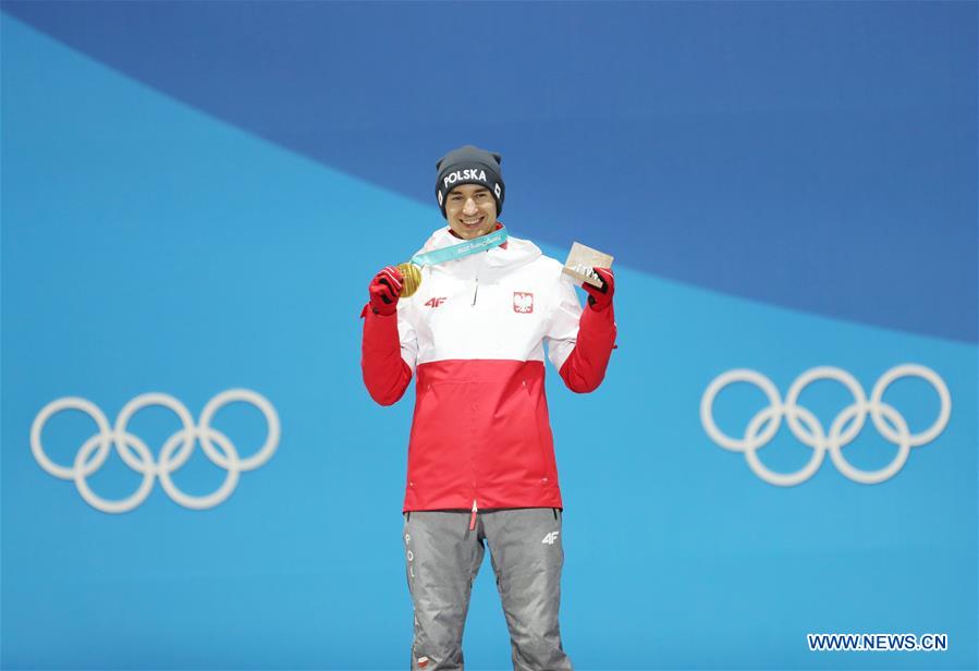 (SP)OLY-SOUTH KOREA-PYEONGCHANG-SKI JUMPING-MEN'S LARGE HILL INDIVIDUAL-MEDAL CEREMONY