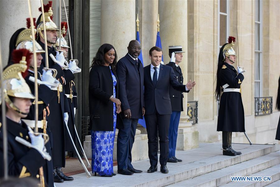 FRANCE-PARIS-LIBERIAN PRESIDENT-VISIT