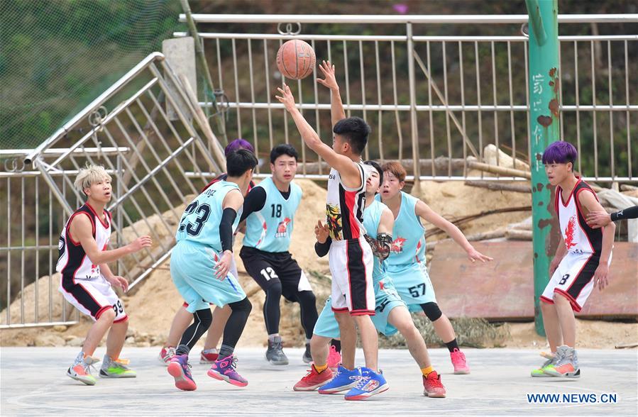 CHINA-GUANGXI-RONGSHUI-MIAO VILLAGE-BASKETBALL (CN)