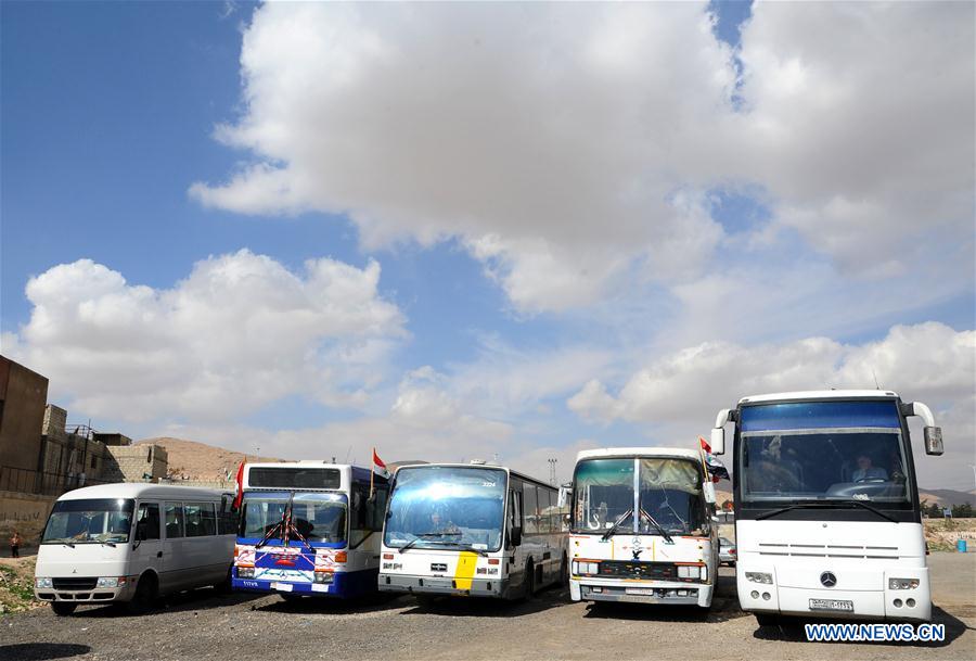 SYRIA-DAMASCUS-COUNTRYSIDE-HUMANITARIAN-CROSSING