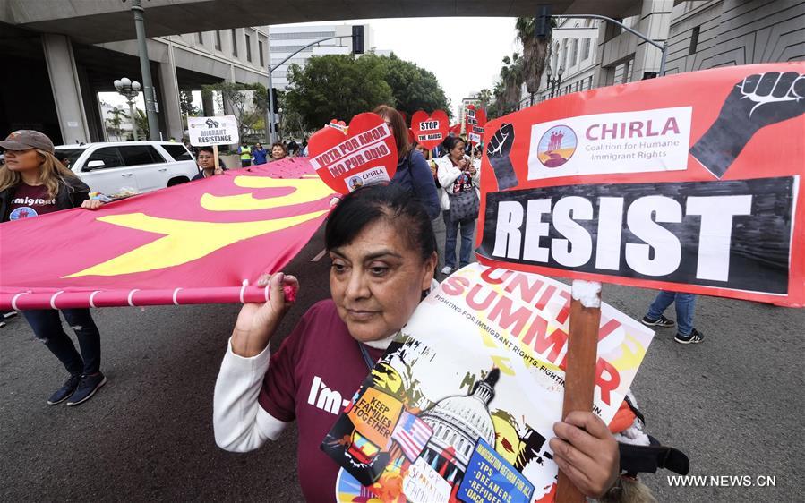 U.S.-LOS ANGELES-MAY DAY MARCH