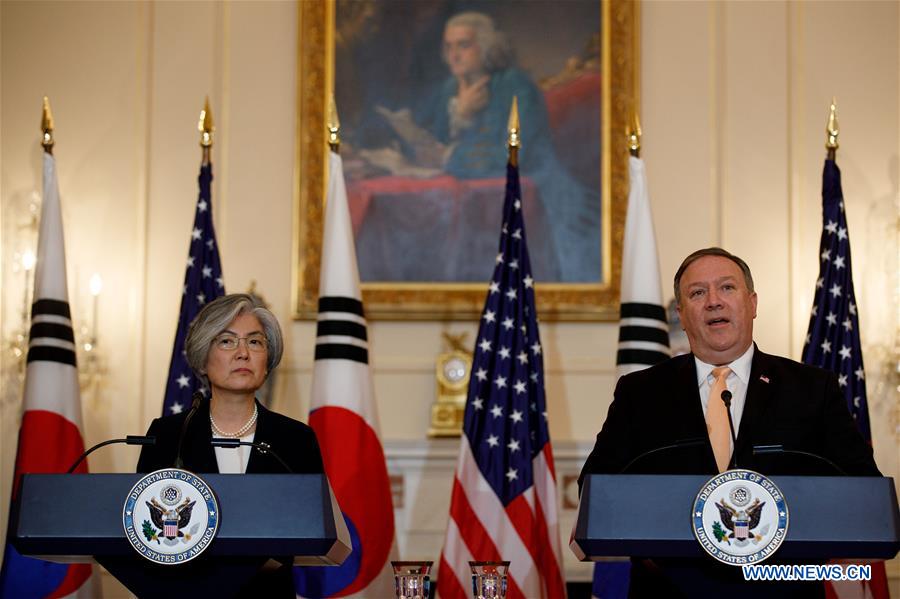 U.S.-WASHINGTON-SOUTH KOREAN FM-PRESS CONFERENCE