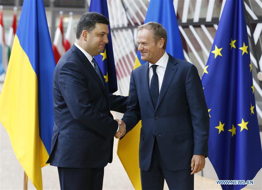 BELGIUM-BRUSSELS-EU-UKRAINE-GROYSMAN-VISIT