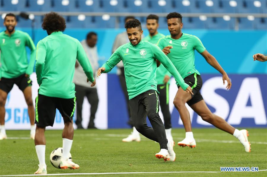 (SP)RUSSIA-ROSTOV-ON-DON-2018 WORLD CUP-SAUDI ARABIA-TRAINING