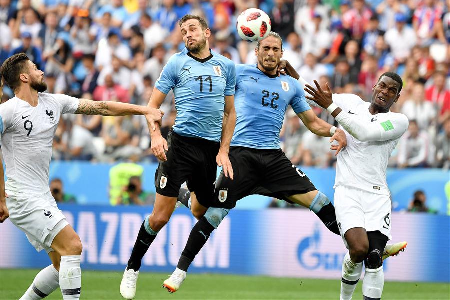 (SP)RUSSIA-NIZHNY NOVGOROD-2018 WORLD CUP-QUARTERFINAL-URUGUAY VS FRANCE