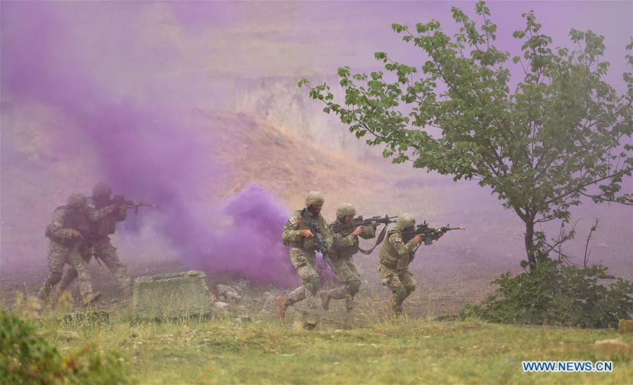 GEORGIA-TBILISI-MILITARY DRILL-NOBLE PARTNER 2018