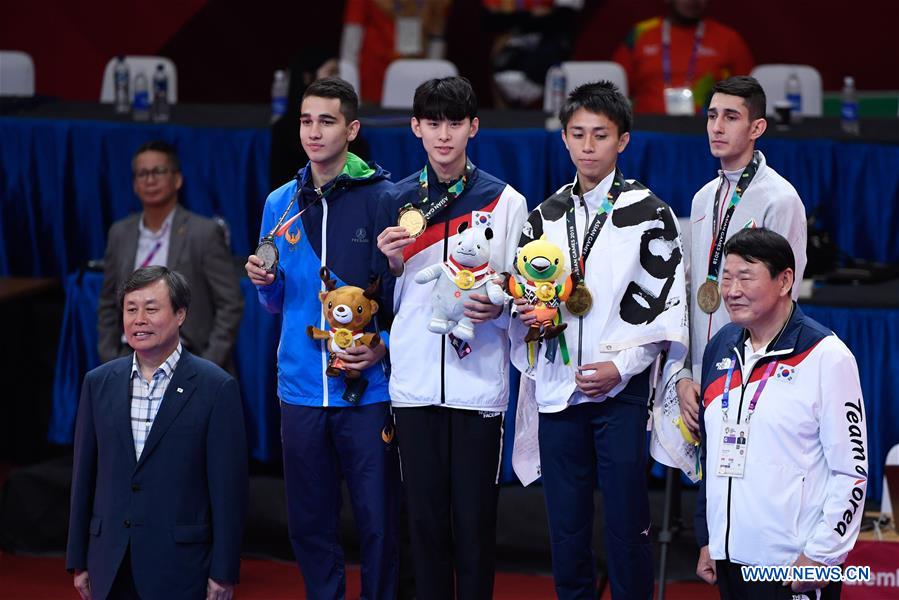 (SP)INDONESIA-JAKARTA-ASIAN GAMES-WRESTLING-MEN'S TAEKWONDO 58 KG