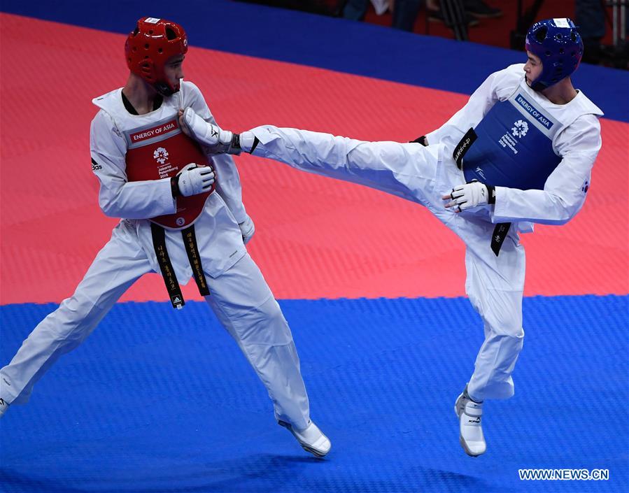 (SP)INDONESIA-JAKARTA-ASIAN GAMES-WRESTLING-MEN'S TAEKWONDO 58 KG