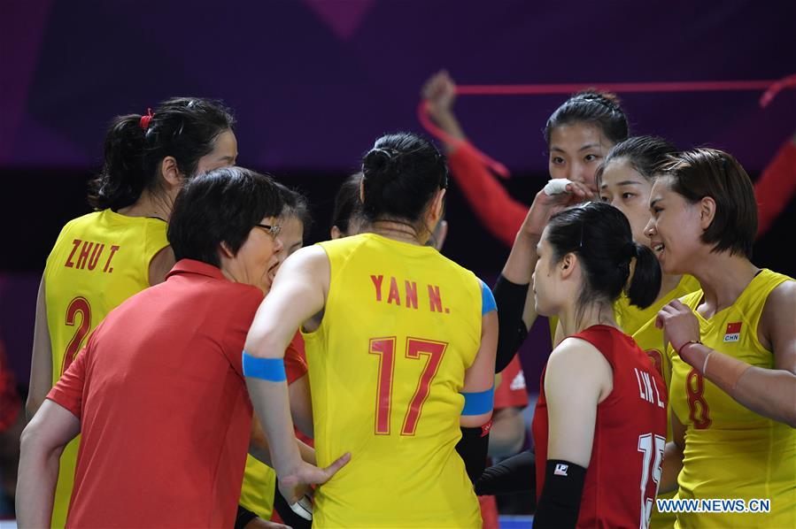 (SP)INDONESIA-JAKARTA-ASIAN GAMES-WOMEN'S VOLLEYBALL-CHINA VS SOUTH KOREA