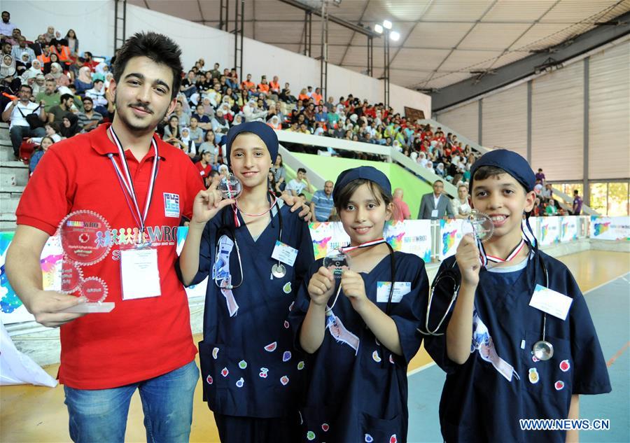 SYRIA-DAMASCUS-WORLD ROBOT OLYMPIAD-QUALIFICATION WINNERS