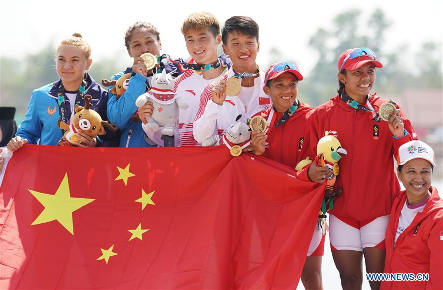 (SP)INDONESIA-PALEMBANG-ASIAN GAMES-WOMEN'S CANOE DOUBLE