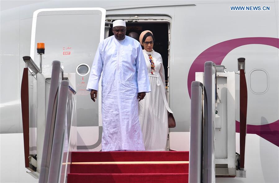 CHINA-BEIJING-GAMBIA-PRESIDENT-ARRIVAL (CN)