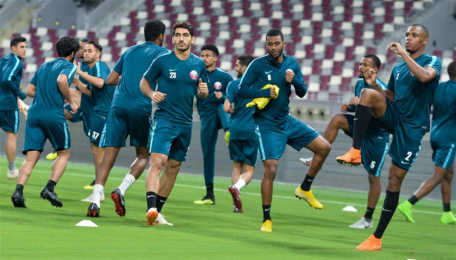 (SP)QATAR-DOHA-SOCCER-TRAINING SESSION