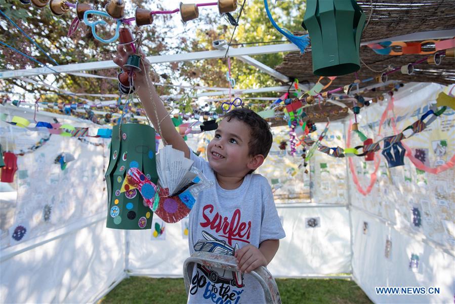 ISRAEL-KIBBUTZ HULATA-SUKKAH