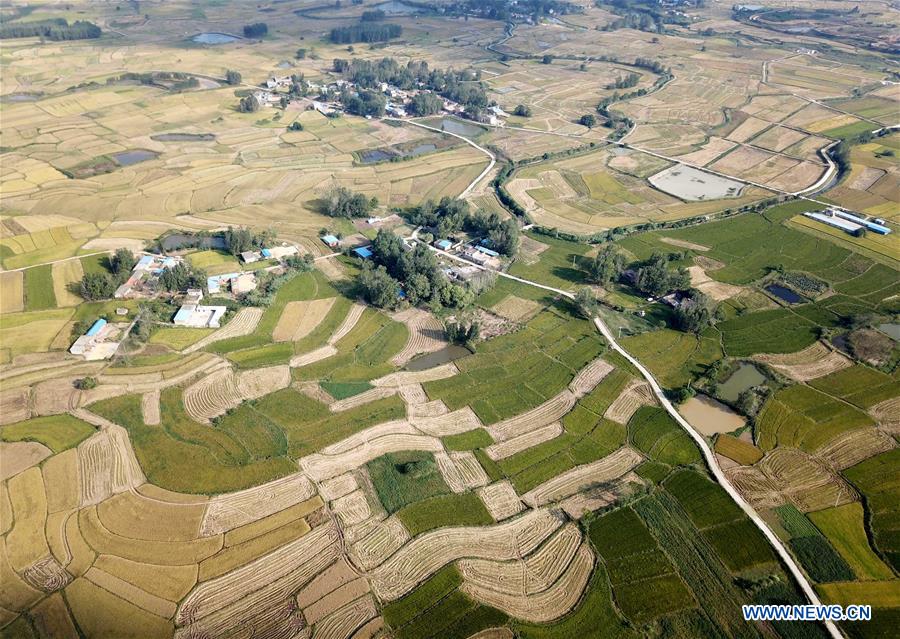 CHINA-ANHUI-XIAOGANG VILLAGE-AERIAL VIEW (CN)