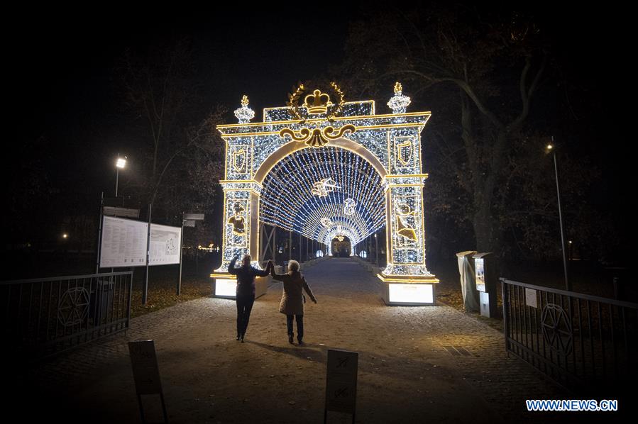 POLAND-WARSAW-WILANOW PALACE-EXHIBITION-ROYAL GARDEN OF LIGHT