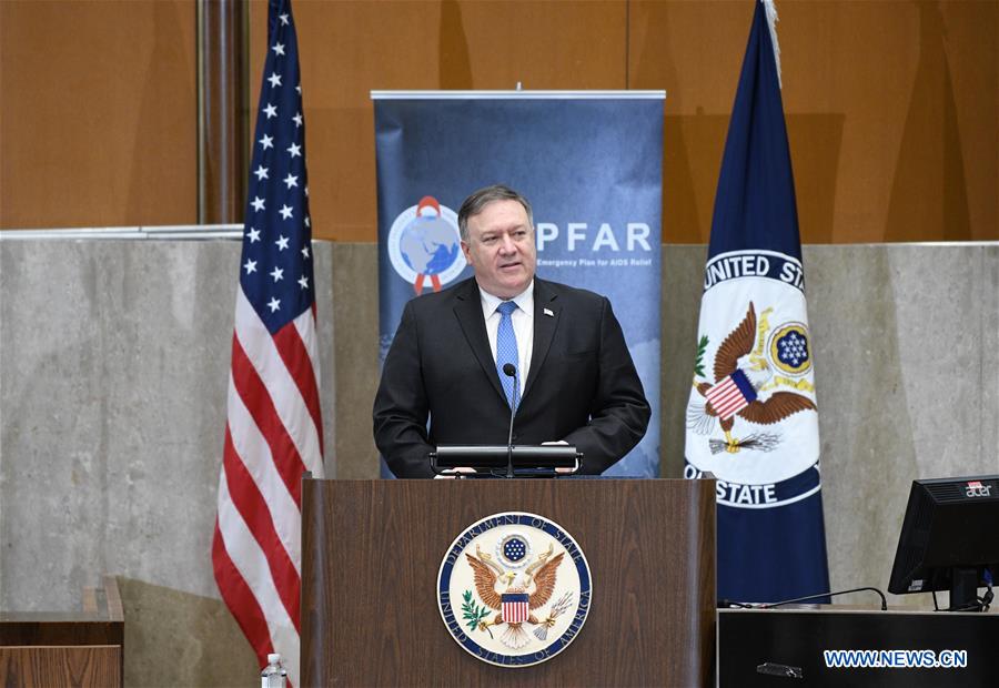 U.S.-WASHINGTON D.C.-POMPEO-WORLD AIDS DAY