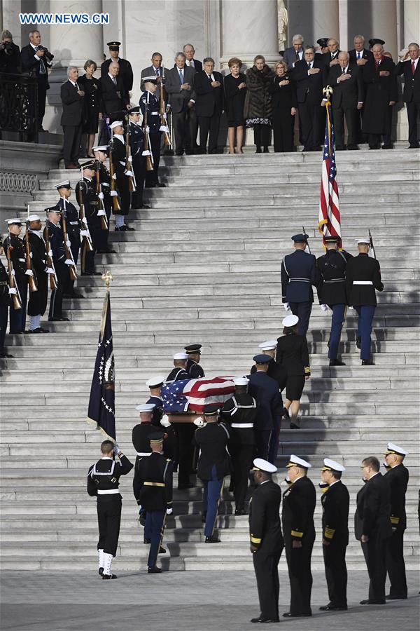 U.S.-WASHINGTON D.C.-GEORGE H.W. BUSH-LYING IN STATE