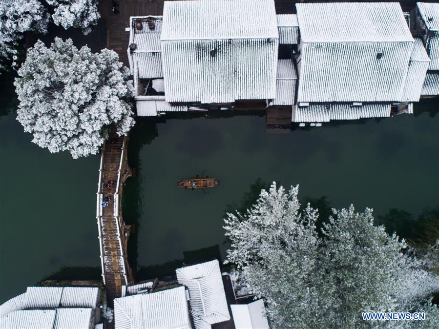 CHINA-ZHEJIANG-WUZHEN-SNOW SCENERY (CN)