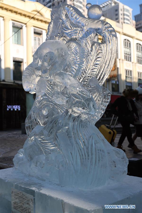 CHINA-HARBIN-ICE SCULPTURE-COMPETITION (CN)