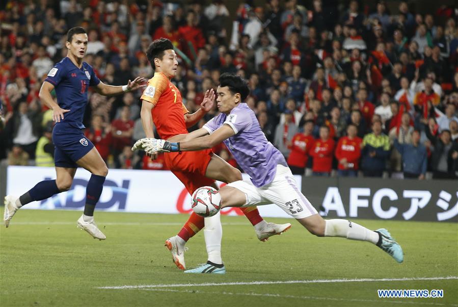 (SP)UAE-AL AIN-SOCCER-AFC ASIAN CUP 2019-CHN VS THA