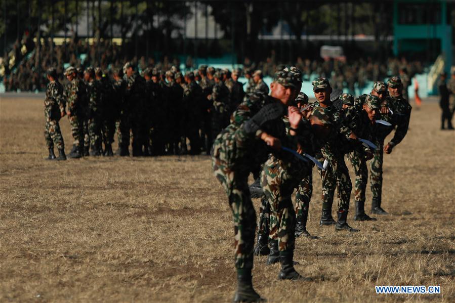 NEPAL-KATHMANDU-NEPALESE ARMY-FESTIVAL