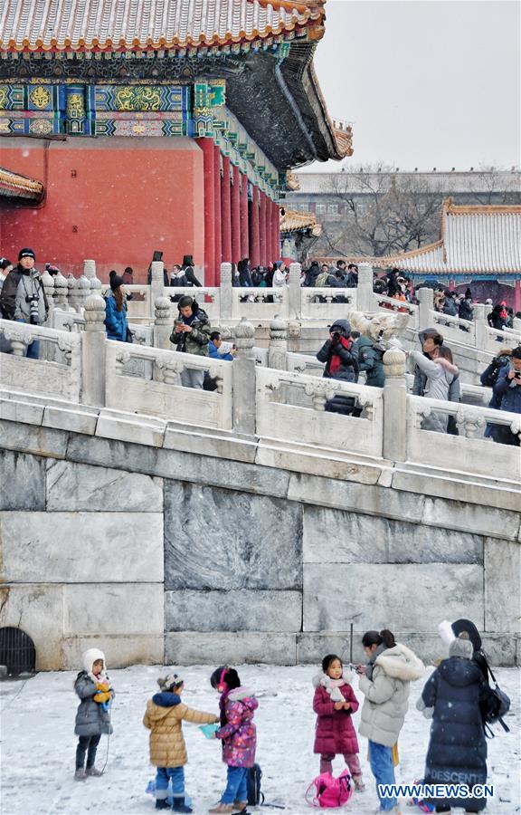 (InPalaceMuseum)CHINA-BEIJING-PALACE MUSEUM-SNOW (CN)