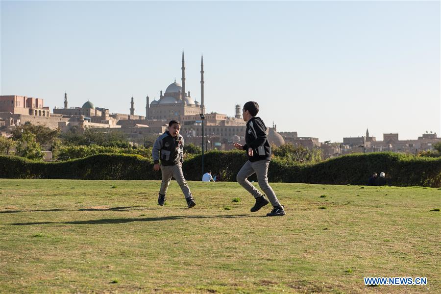 EGYPT-CAIRO-AL-AZHAR PARK-SPRING