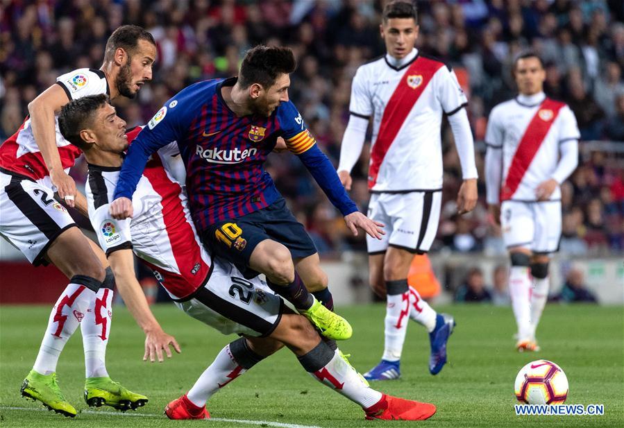 (SP)SPAIN-BARCELONA-SOCCER-LA LIGA-BARCELONA VS RAYO VALLECANO