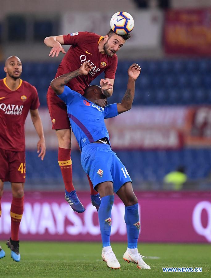 (SP)ITALY-ROME-SOCCER-ITALIAN SERIE A-ROMA VS FIORENTINA