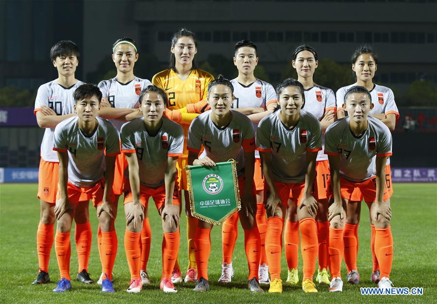 (SP)CHINA-WUHAN-FOOTBALL-INTERNATIONAL WOMEN'S FOOTBALL TOURNAMENT WUHAN 2019-CHINA VS RUSSIA (CN)