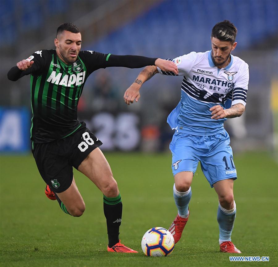 (SP)ITALY-ROME-SOCCER-SERIE A-LAZIO VS SASSUOLO