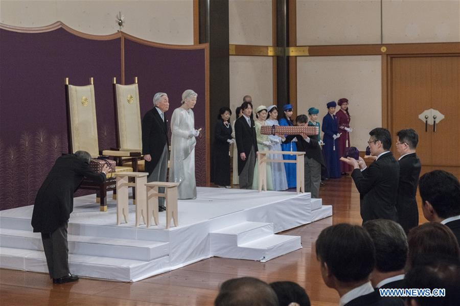 JAPAN-TOKYO-EMPEROR-AKIHITO-ABDICATION-CEREMONY