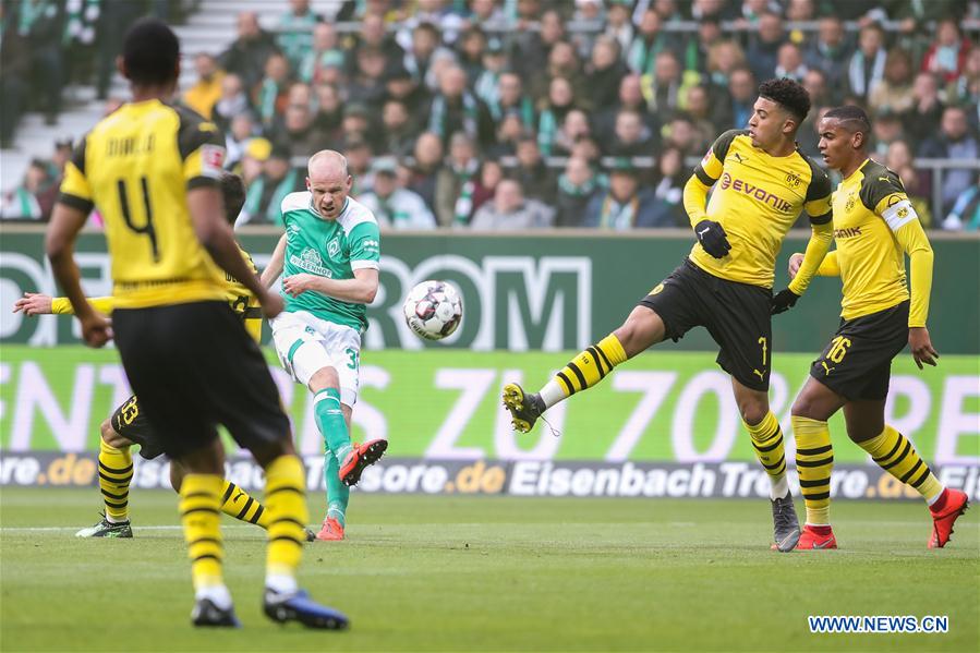 (SP)GERMANY-BREMEN-SOCCER-BUNDESLIGA-BREMEN VS DORTMUND