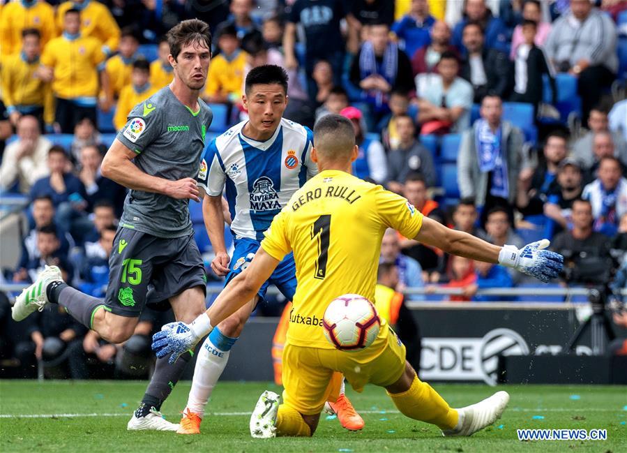 (SP)SPAIN-BARCELONA-SOCCER-SPANISH LEAGUE-ESPANYOL VS REAL SOCIEDAD