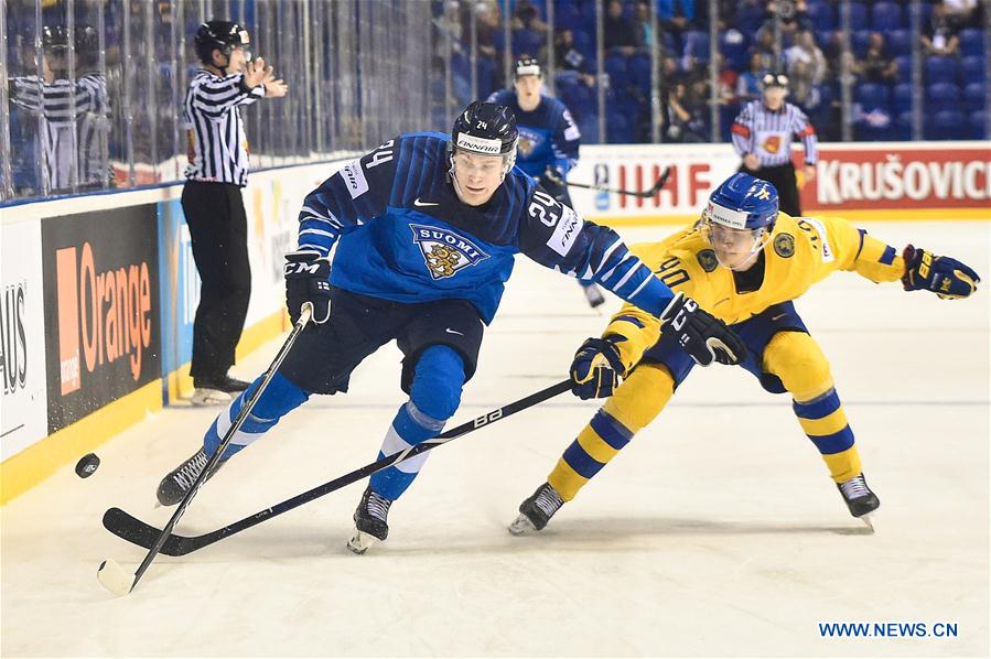 (SP)SLOVAKIA-KOSICE-ICE HOCKEY-IIHF-WORLD CHAMPIONSHIP-QUARTERFINAL-FIN VS SWE