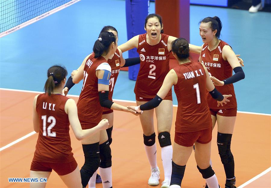 (SP)CHINA-MACAO-VOLLEYBALL-NATIONS LEAGUE-CHN VS THA