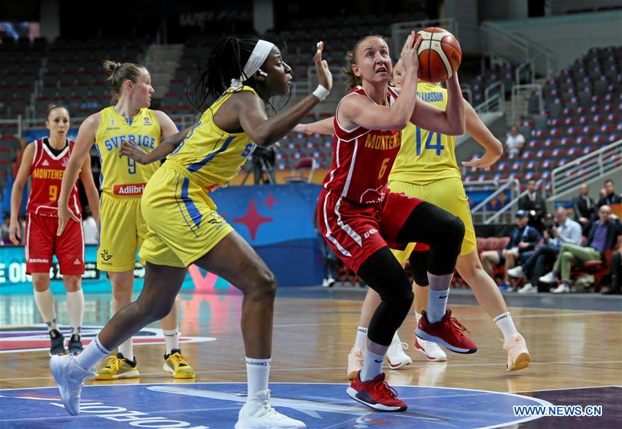 (SP)LATVIA-RIGA-FIBA WOMEN'S EUROBASKET 2019-SWEDEN VS MONGTENEGRO