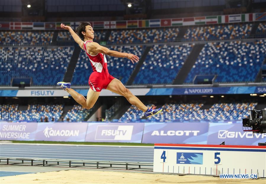 (SP)ITALY-NAPLES-SUMMER UNIVERSIADE 2019-ATHLETICS-MEN'S LONG JUMP