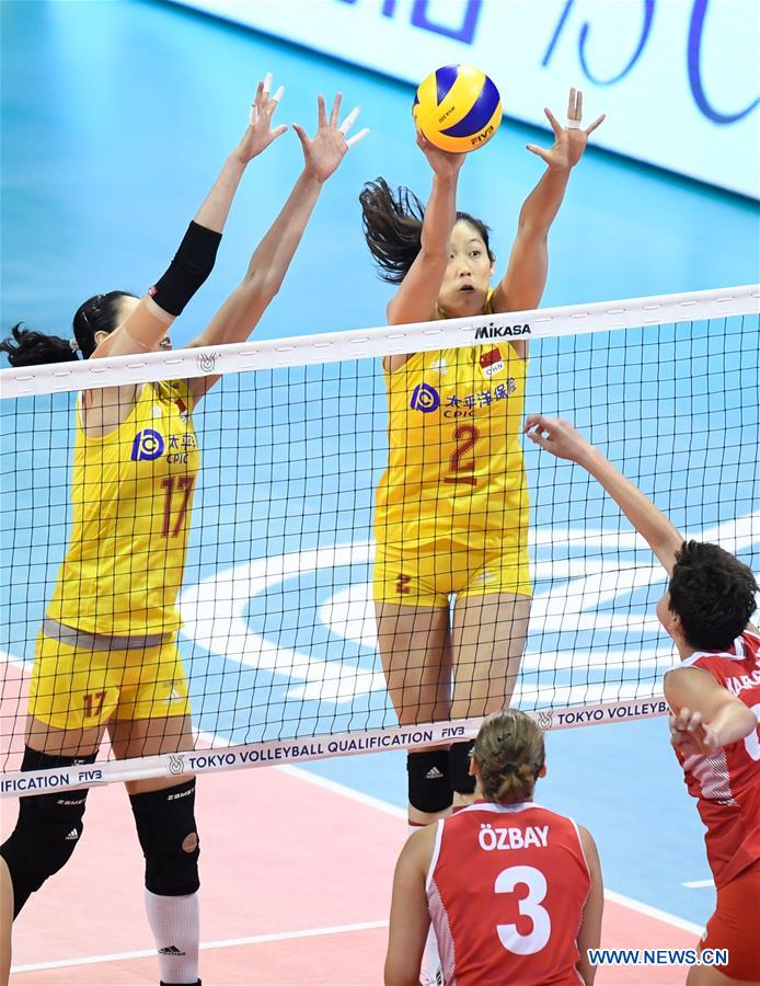 (SP)CHINA-NINGBO-FIVB-TOKYO VOLLEYBALL QUALIFICATION-CHINA-TURKEY(CN)