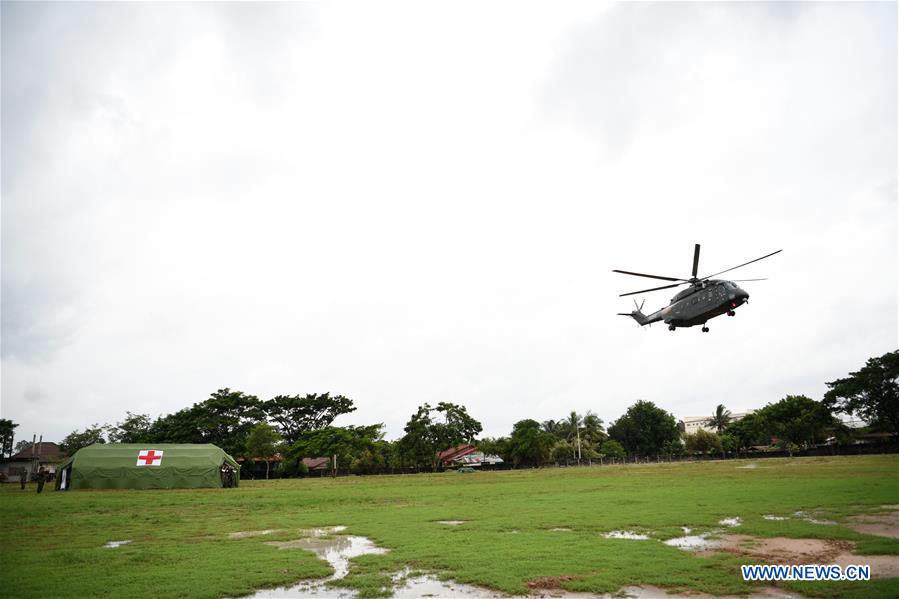 LAOS-VIENTIANE-CHINA-PEACE TRAIN-JOINT RESCUE DRILL