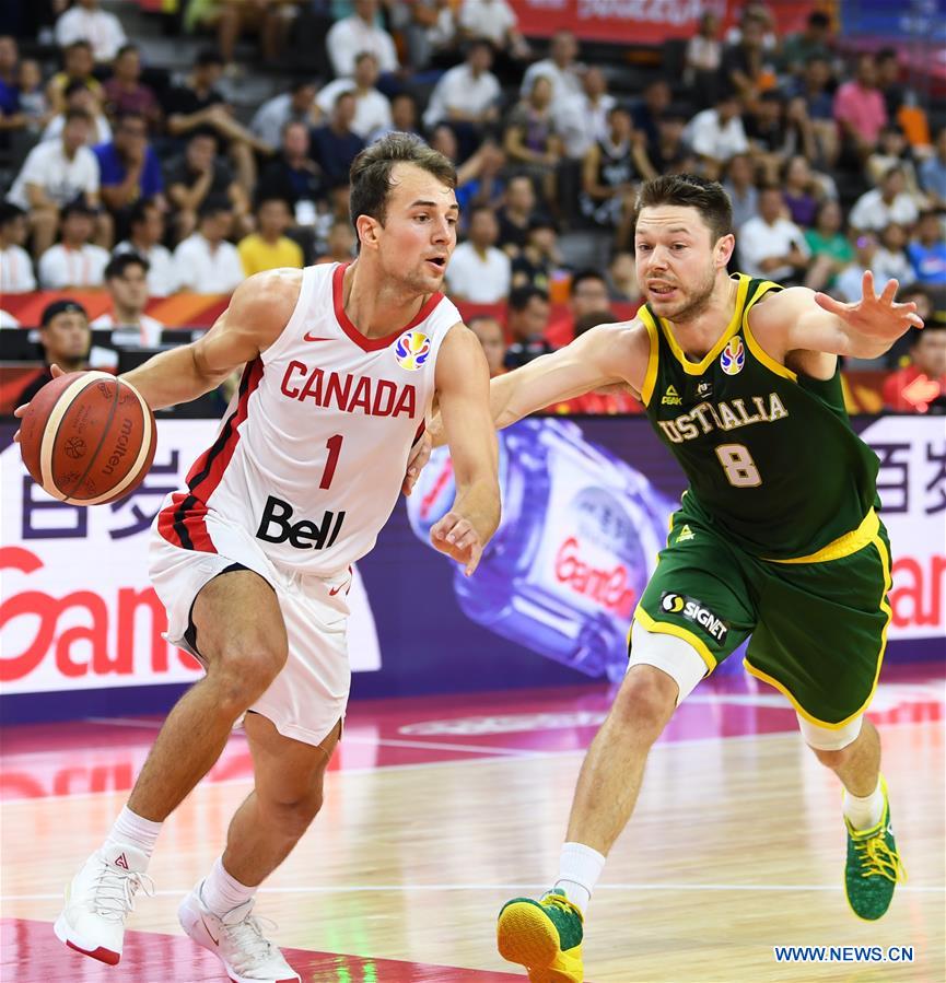 (SP)CHINA-DONGGUAN-BASKETBALL-FIBA WORLD CUP-GROUP H-AUSTRALIA VS CANADA (CN)