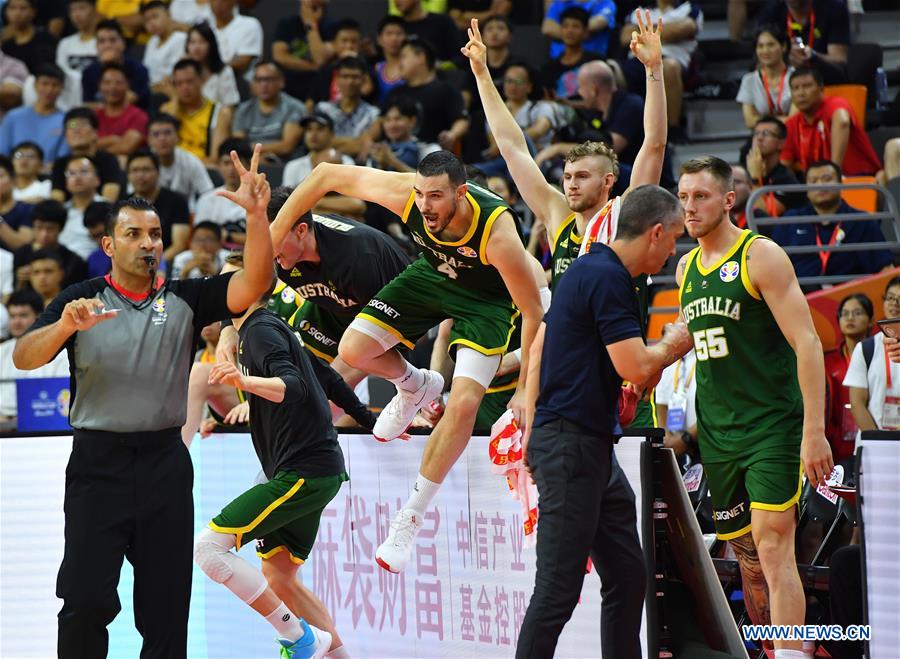 (SP)CHINA-DONGGUAN-BASKETBALL-FIBA WORLD CUP-GROUP H-AUSTRALIA VS CANADA (CN)