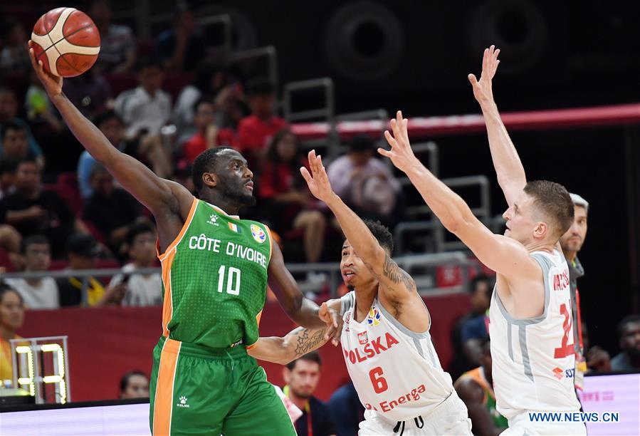 (SP)CHINA-BEIJING-BASKETBALL-FIBA WORLD CUP-GROUP A-CIV VS POL (CN)