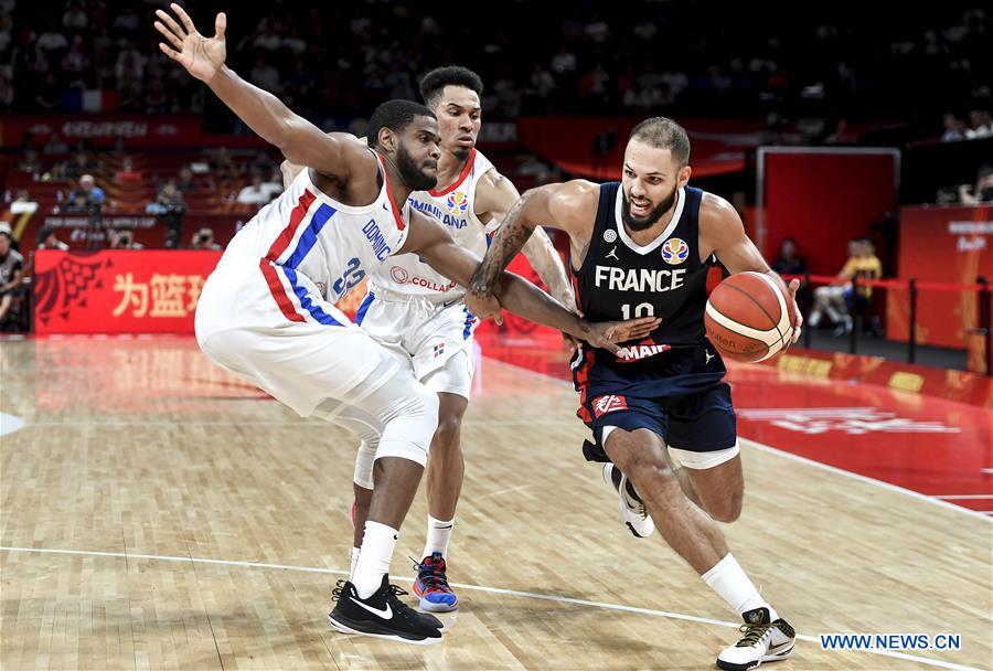 (SP)CHINA-SHENZHEN-BASKETBALL-FIBA WORLD CUP-GROUP G-DOM VS FRA (CN)