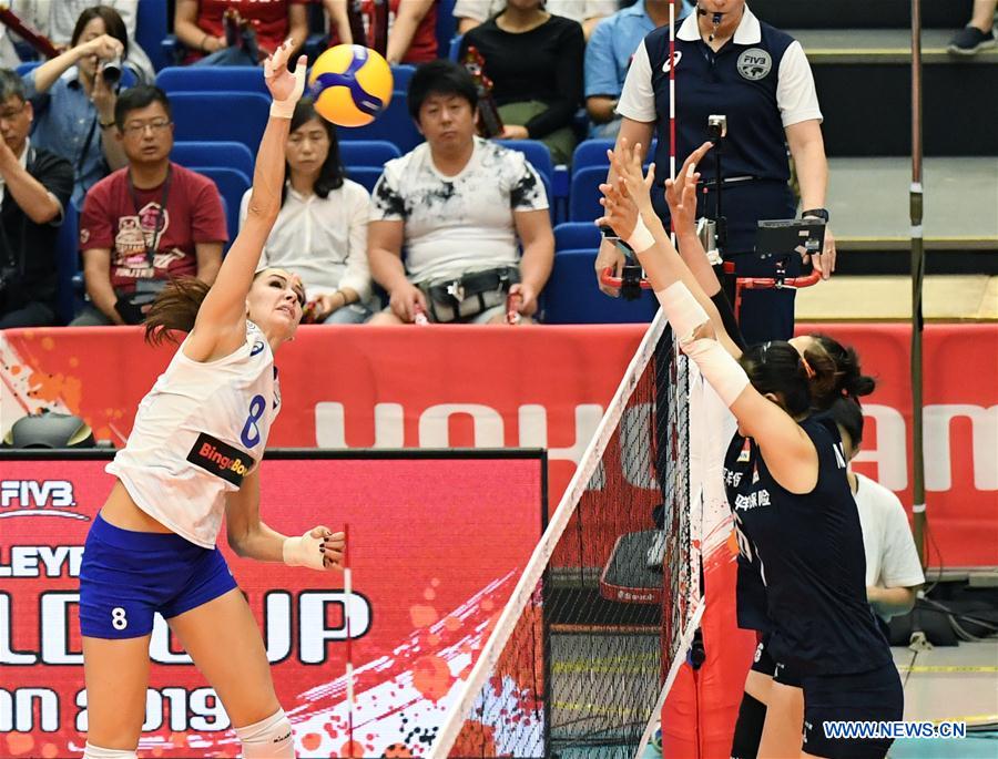 (SP)JAPAN-YOKOHAMA-VOLLEYBALL-WOMEN'S WORLD CUP-CHN VS RUS