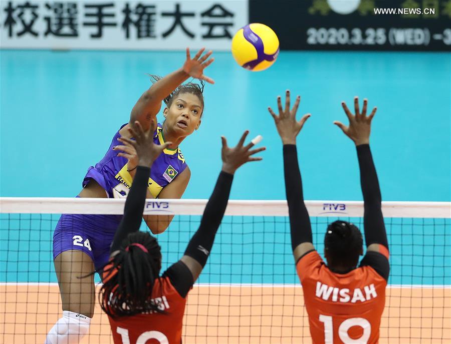 (SP)JAPAN-HAMAMATSU-VOLLEYBALL-WOMEN'S WORLD CUP-KENYA VS BRAZIL