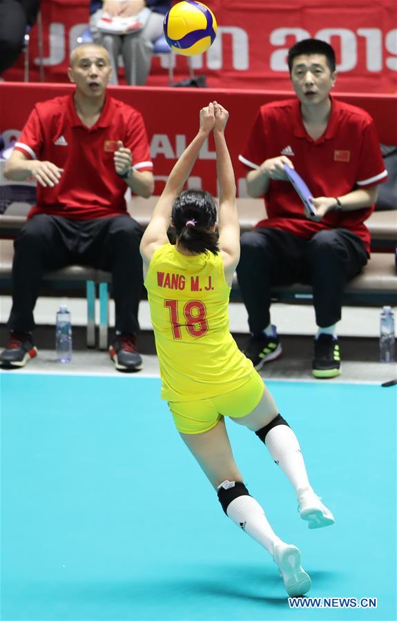 (SP)JAPAN-SAPPORO-VOLLEYBALL-WOMEN'S WORLD CUP-CHN VS BRA 